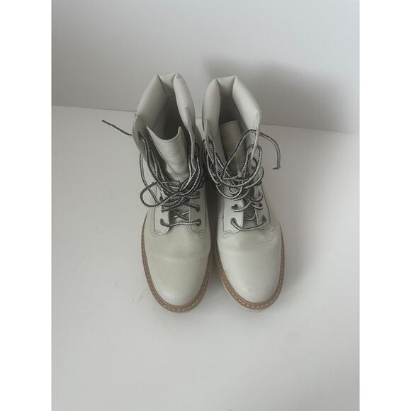 Timberland Leather Lace-Up Boots Size 5.5 - Picture 3 of 6